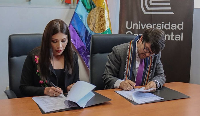 EMUFEC y la Universidad Continental firman convenio marco insterinstucional 